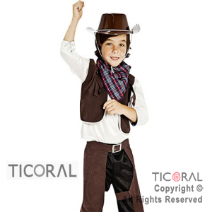 DISFRAZ VAQUERO NI�O CAND TALLE 3 x 1